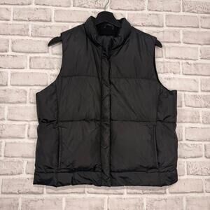 Gap Black Puffer Vest Women's M Spring Fall